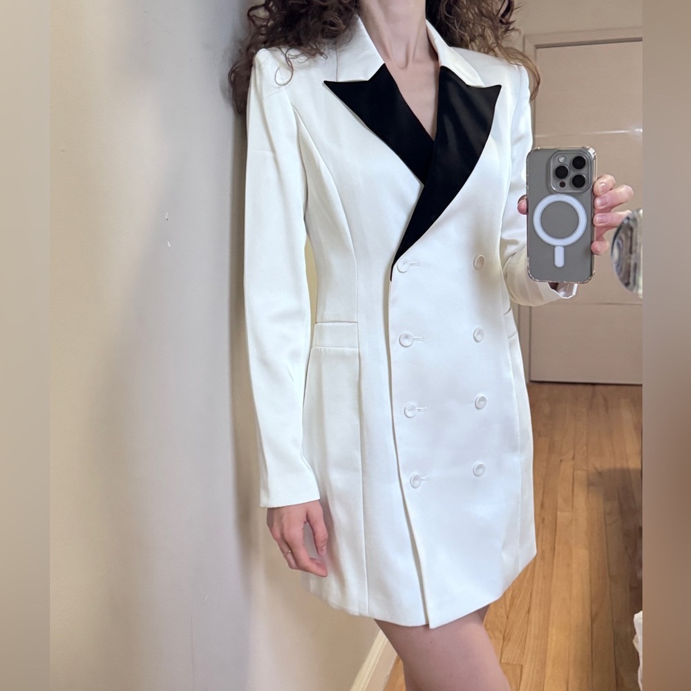 Bcbgmaxazria Blazer Dress Women's Long Sleeve Mini Dress In Xs